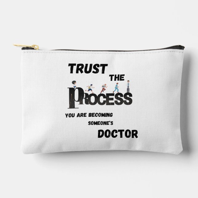 POCHETTE À ACCESSOIRES FAIRE CONFIANCE AU PROCESSUS POUR LES ÉTUDIANTS EN (Recto)
