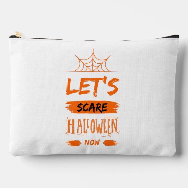 Pochette À Accessoires faisons peur à halloween maintenant (Recto)