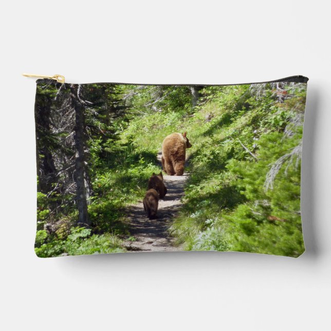 Pochette À Accessoires Famille d'ours bruns (Recto)