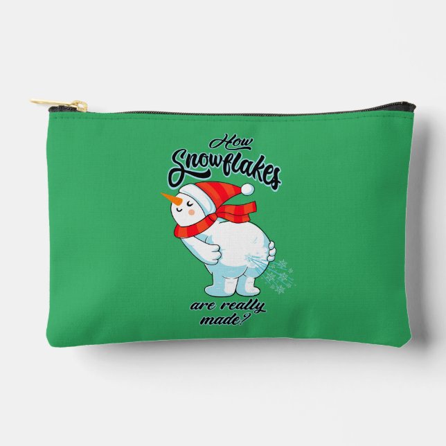 Pochette À Accessoires Farer Snowman Comment Les Snowflakes Sont Vraiment (Recto)