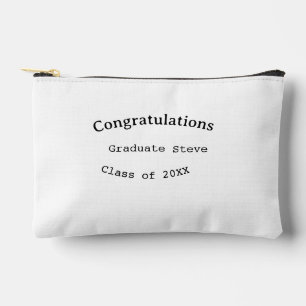 Pochette À Accessoires Félicitations diplômé nom promotion 20XX type w