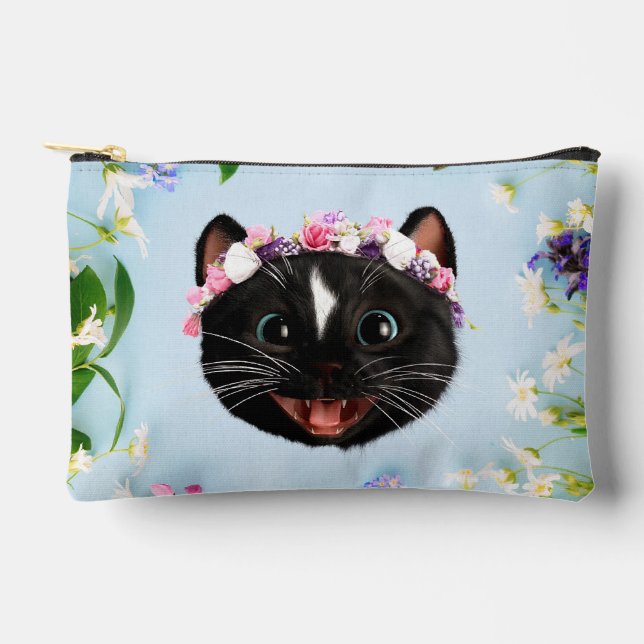 Pochette À Accessoires Felini le chat - Spring Blossom Crown Cutie (Recto)