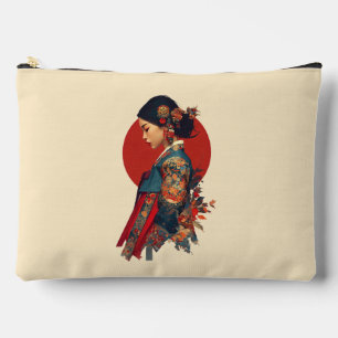 Pochette À Accessoires Femme coréenne élégante en portrait d'art de toile