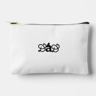 Pochette À Accessoires Fête des Pères personnalisée Minimaliste Papa Enfa