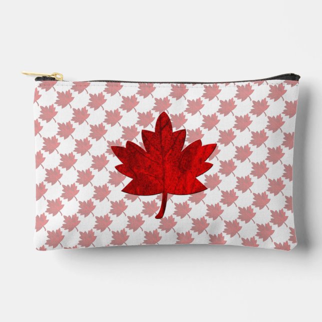Pochette À Accessoires Feuille d'érable du Canada par Shirley Taylor (Recto)