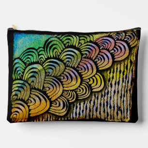 Pochette À Accessoires Feuilles arc-en-ciel