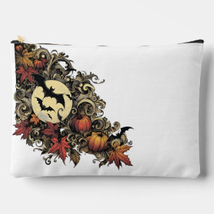 Pochette À Accessoires Feuilles d'automne. Motif d'Halloween.