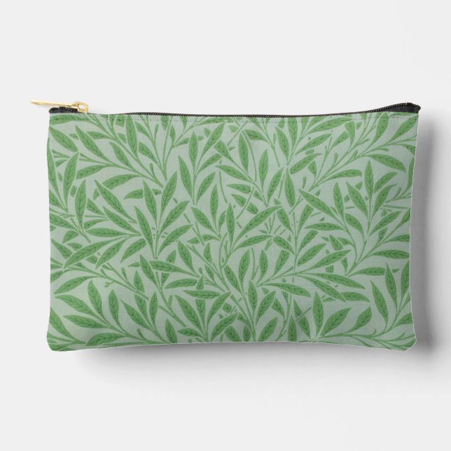 Pochette À Accessoires Feuilles de saules verts William Morris (Recto)