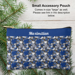 Pochette À Accessoires Feuilles d'érable bleu - PETITE valise