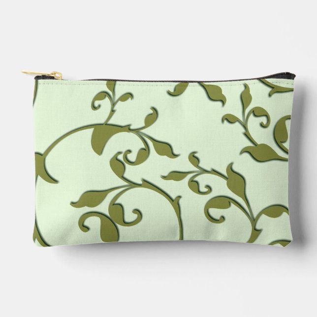 Pochette À Accessoires Feuilles d'olive défilantes (Recto)