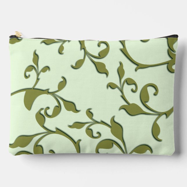 Pochette À Accessoires Feuilles d'olive défilantes (Recto)