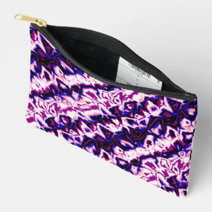 Pochette À Accessoires Fidèle à la mode Boho Rétro Marbré Rayures Fierté