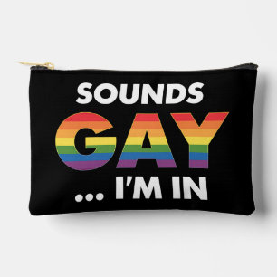 Pochette À Accessoires Fièrement arc-en-ciel LGBTQ Sounds Gay I'm Rainbow