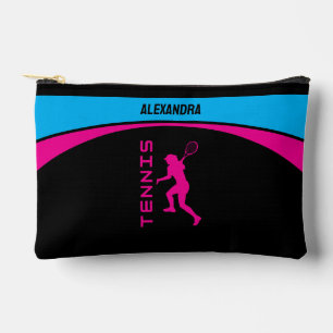 Pochette À Accessoires Filles Tennis Anniversaire Fête, Joueur De Tennis 