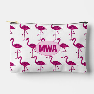 Pochette À Accessoires Flamant rose scintillant faux strass Monogramme