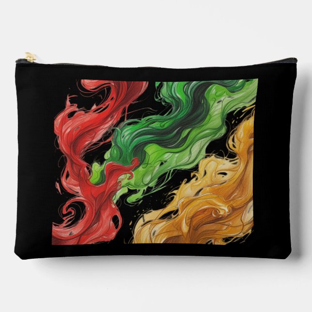 Pochette À Accessoires Flammes de reggae grandes (Recto)