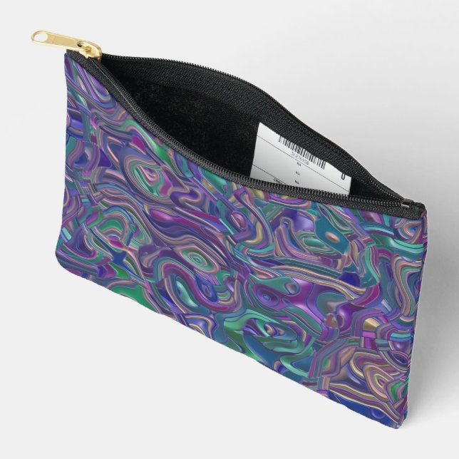 Pochette À Accessoires Flèches 3D colorées Trippy (Ouvrir)