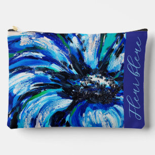 Pochette À Accessoires Fleur bleue