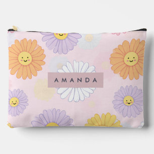 Pochette À Accessoires Fleur Cute Pastel Daisy personnalisée
