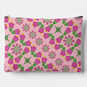 Pochette À Accessoires Fleur de Bell rétro Mandalas Pink Grand Pouch