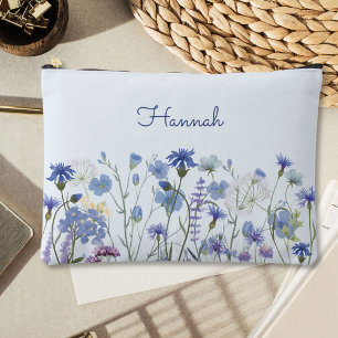 Pochette À Accessoires Fleur de Monogramme Aquarelle Fleur de Sauvage Flo