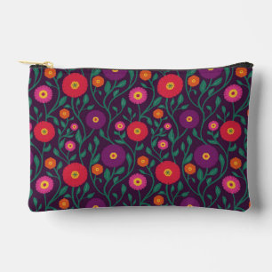 Pochette À Accessoires Fleur de vigne du milieu du siècle Guirlande de