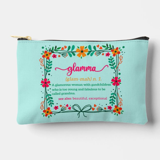 Pochette À Accessoires Fleur Frame Grandma Grand-mère Définition (Recto)