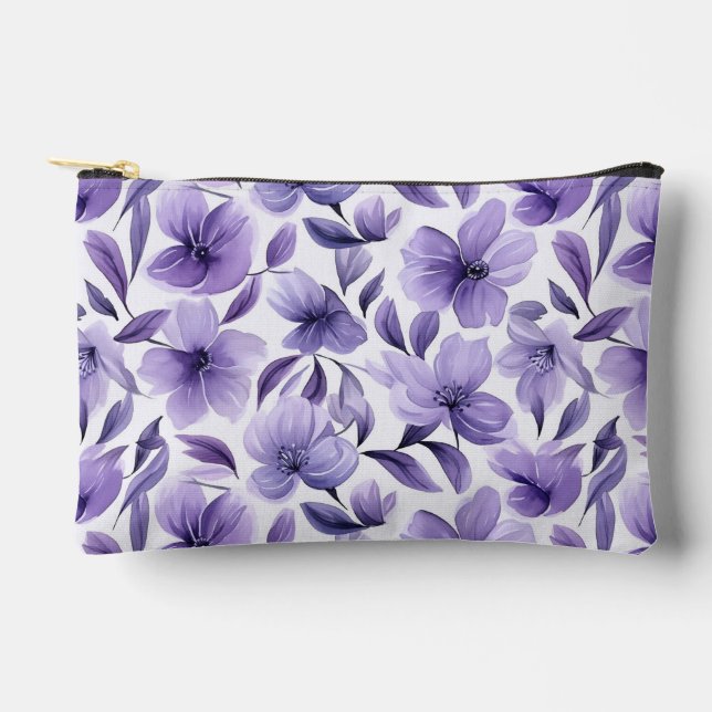 Pochette À Accessoires Fleur Pourpre (Recto)