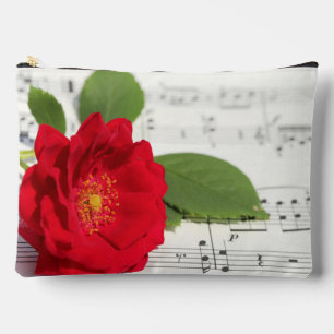 Pochette À Accessoires Fleur rouge