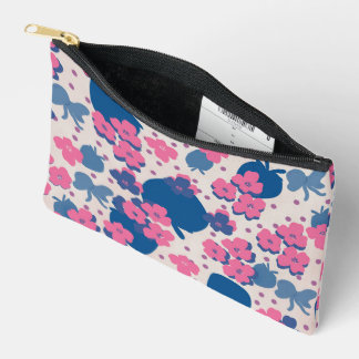 Pochette À Accessoires Fleur sauvage néon fraise 
