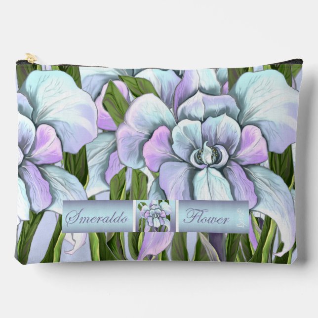 Pochette À Accessoires Fleur Smeraldo (Recto)