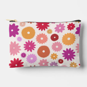 Pochette À Accessoires Fleurs Colorées Grand Motif
