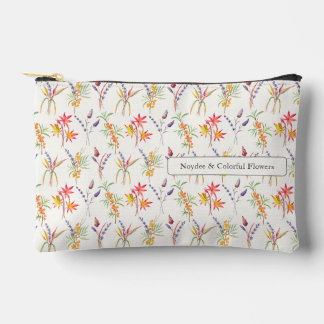 Pochette À Accessoires Fleurs d'automne colorées, floraison automnale