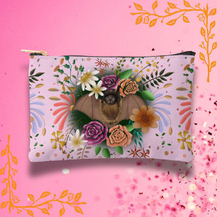 Pochette À Accessoires Fleurs de chauve-souris florales Botaniques