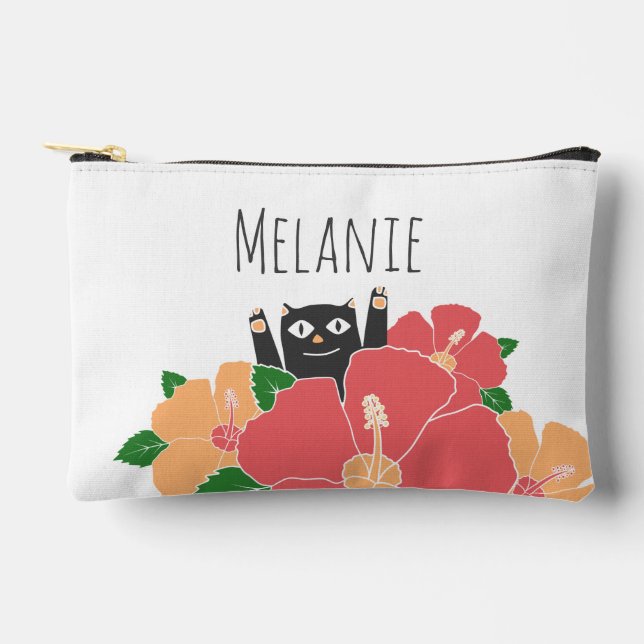 Pochette À Accessoires Fleurs de printemps chatoyantes Cute personnalisée (Recto)