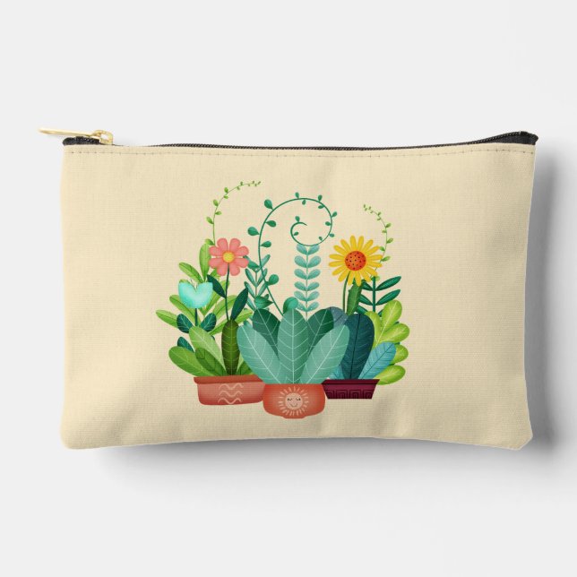 Pochette À Accessoires Fleurs Joyeuses (Recto)