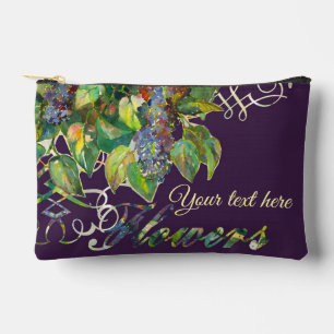 Pochette À Accessoires fleurs lilas