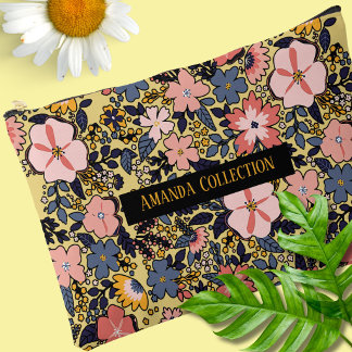 Pochette À Accessoires Fleurs multiples personnalisées modernes magnifiqu