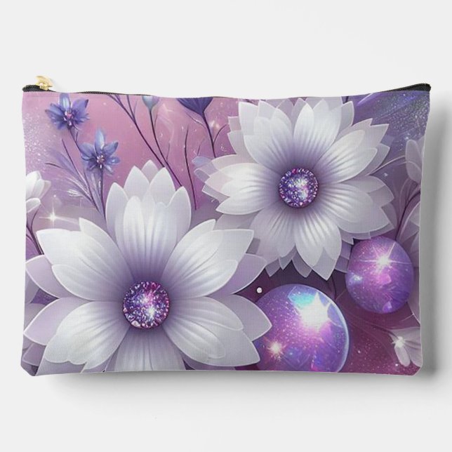 Pochette À Accessoires Fleurs pétillantes (Recto)
