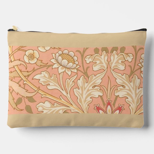 Pochette À Accessoires Fleurs Rose Pastel (Recto)