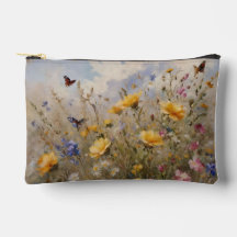 Fleurs sauvages et papillons