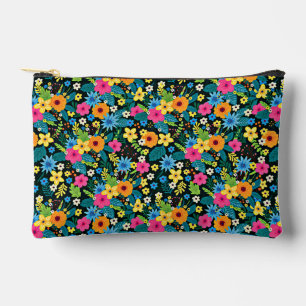 Pochette À Accessoires Fleurs Vives Ditsy Motif Floral Design-43785