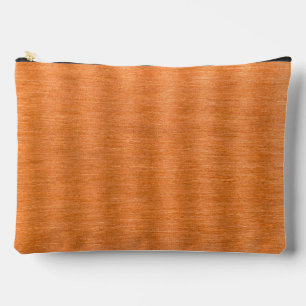 Pochette À Accessoires Fond de texture ondulée en cuivre poli
