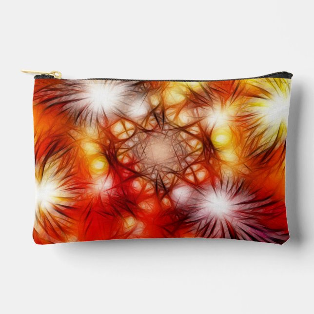 Pochette À Accessoires Fond d'étoiles de feux d'artifice abstraits (Recto)
