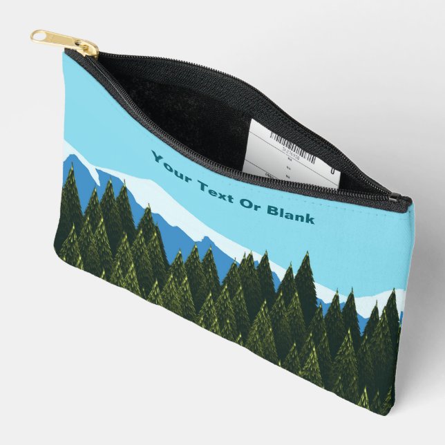 Pochette À Accessoires Forêt fractale (Ouvrir)