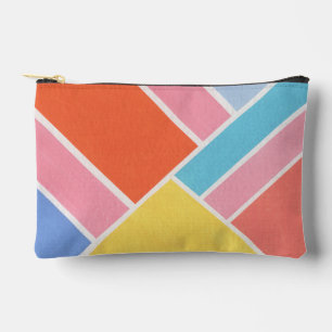Pochette À Accessoires Formes d'été des blocs de couleur