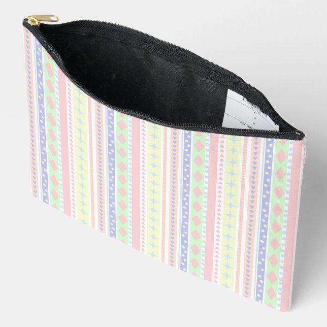Pochette À Accessoires Formes géométriques lumineuses (Ouvrir)
