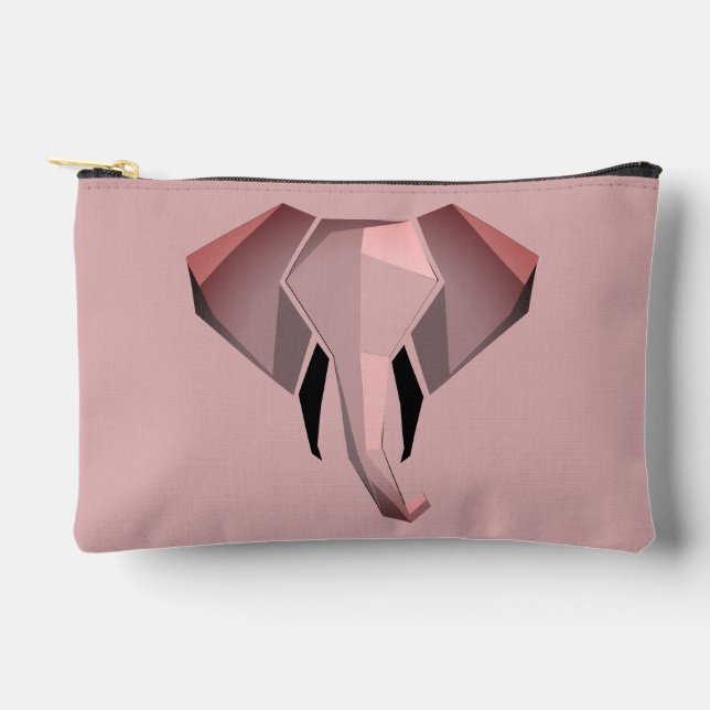 Pochette À Accessoires Formes géométriques simples Tête d'éléphant  (Recto)