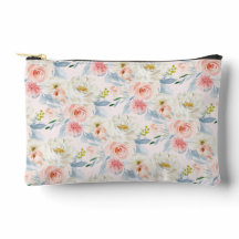 Foulard carré ArtsApp H2 Roses rose poudré