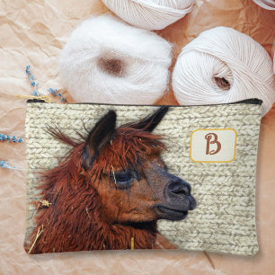 Pochette À Accessoires Fournitures de tricot Alpaga Monogramme